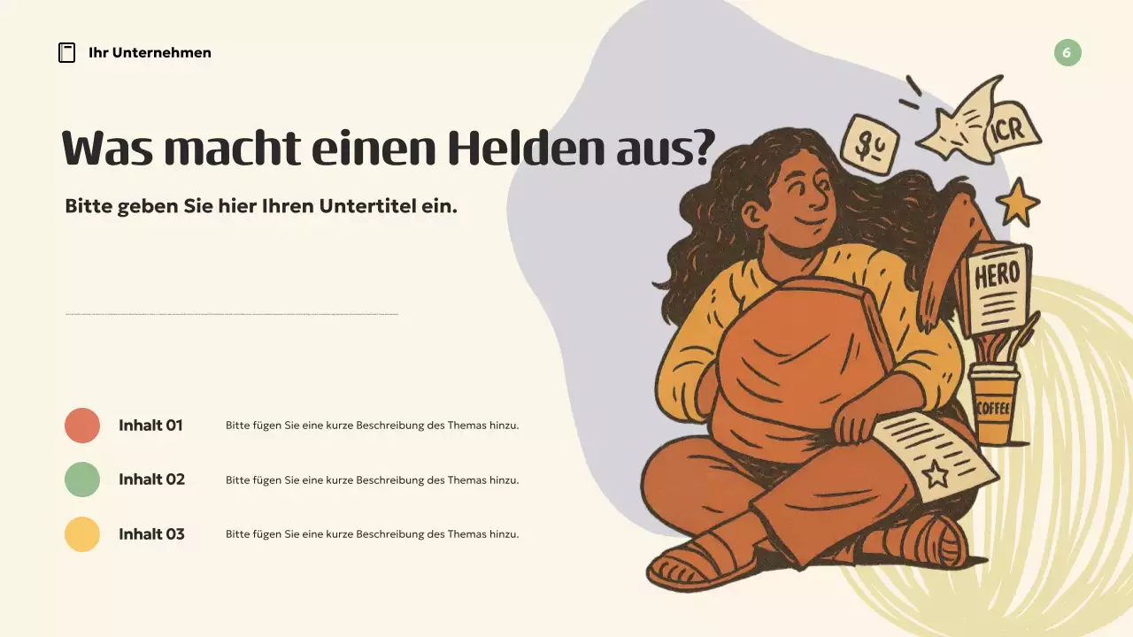 Orange Retro-Inspiration Präsentation