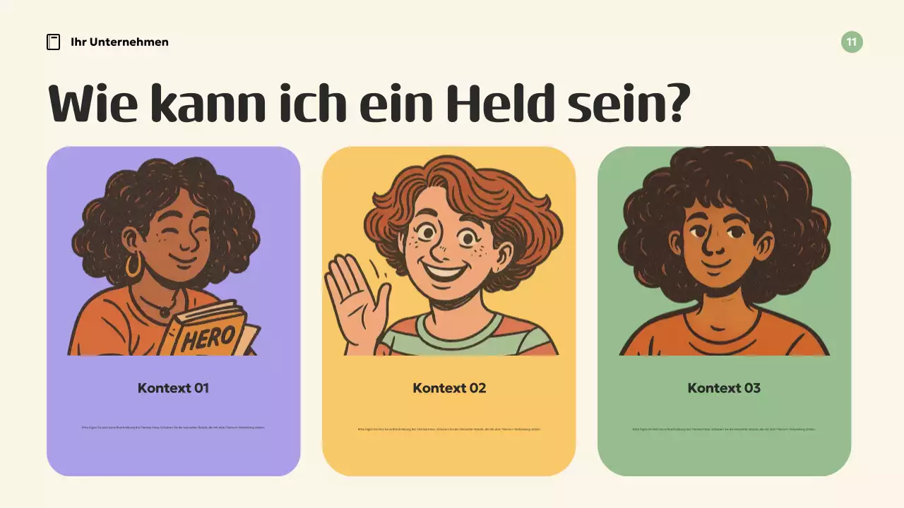 Orange Retro-Inspiration Präsentation