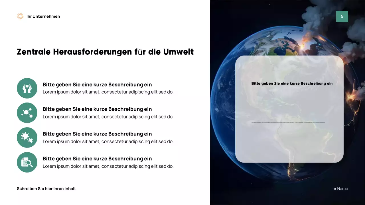 Präsentation des Green Modern Earth-Events