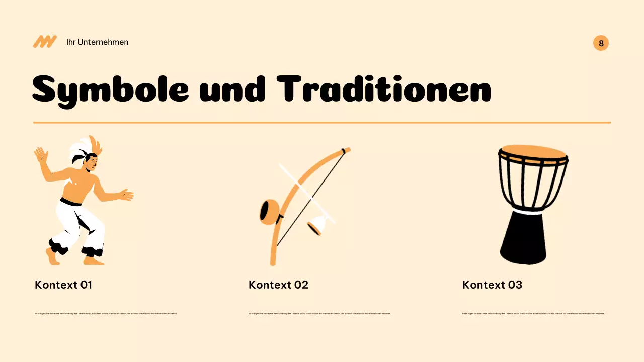 Beige Kulturgeschichte Ankündigung Präsentation