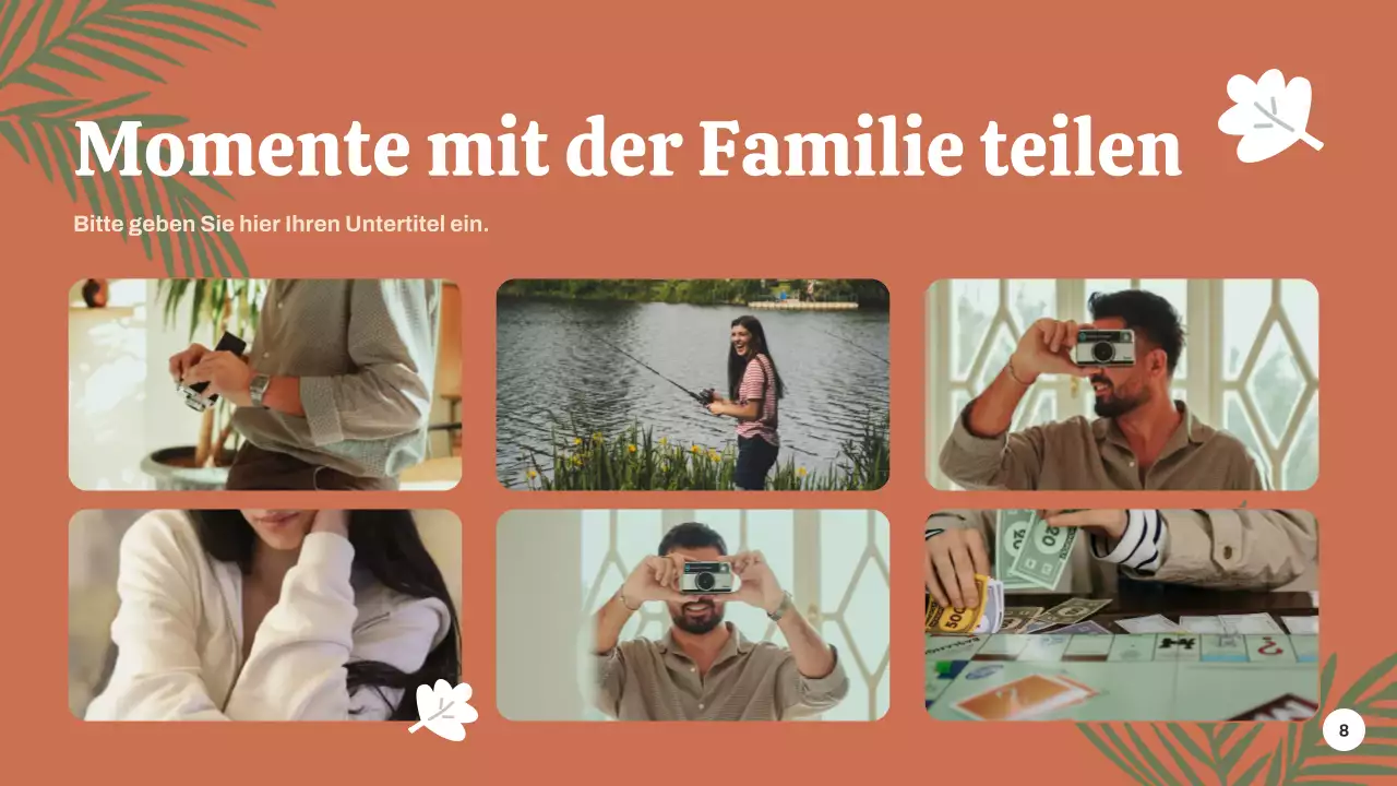 Ankündigung einer Veranstaltung zum Thema Grüne Botanik Präsentation