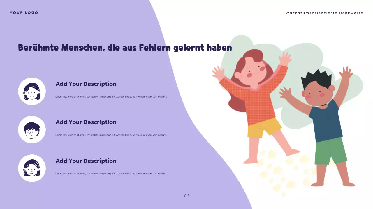 Orange spielerische Denkweise Präsentation