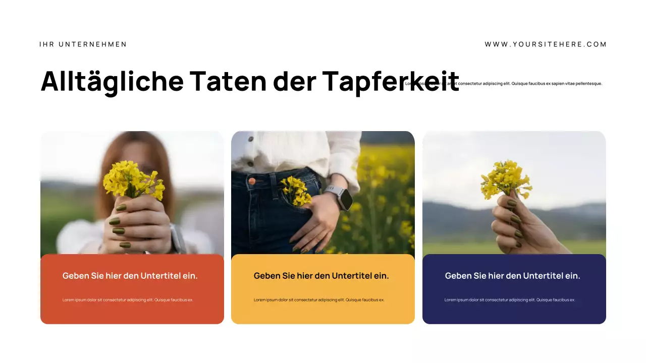 Ankündigung eines modernen Helden der Marine Präsentation