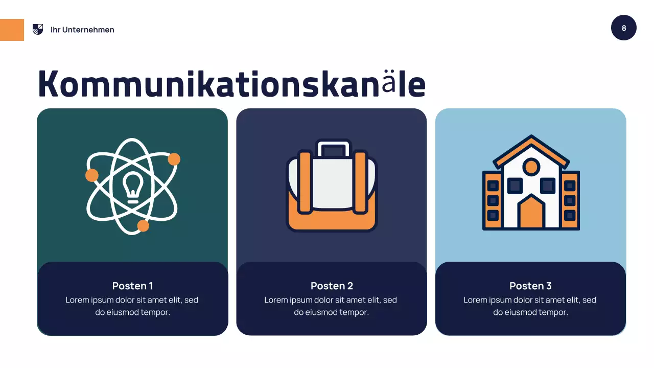Orange Moderne Schulveranstaltung Präsentation