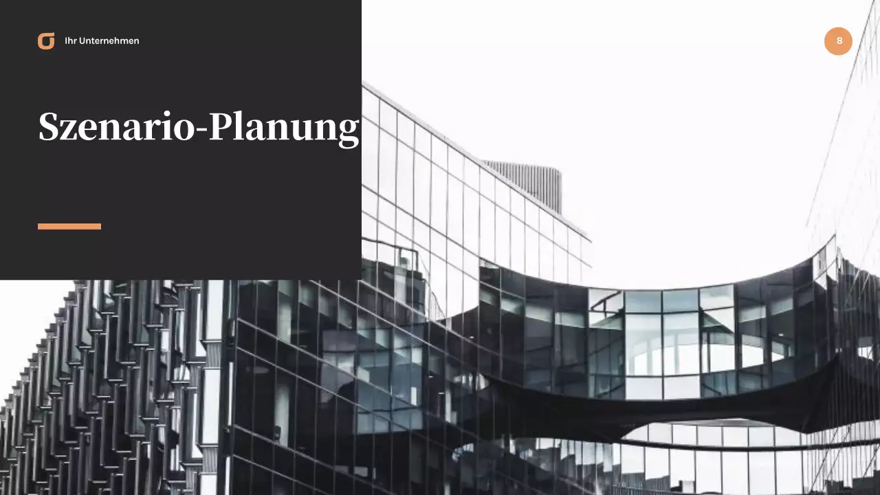 Schwarze moderne Geschäftspräsentation