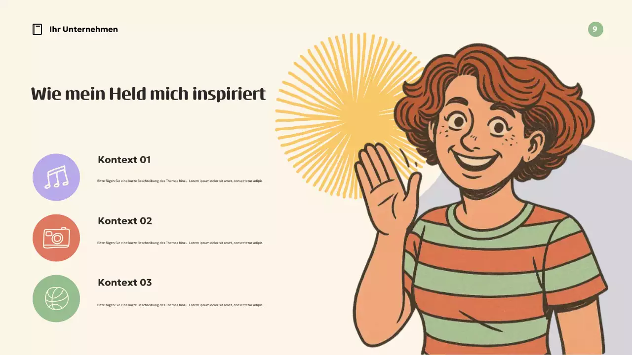 Orange Retro-Inspiration Präsentation