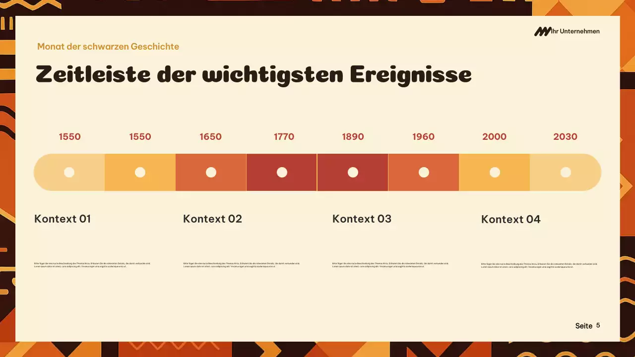 Ankündigung der Orange Kulturgeschichte Präsentation