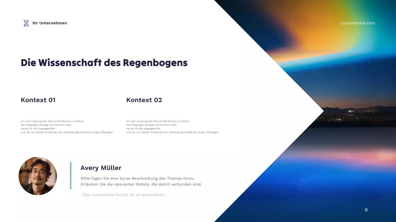 Ankündigung der modernen Wissenschaft der Marine Präsentation