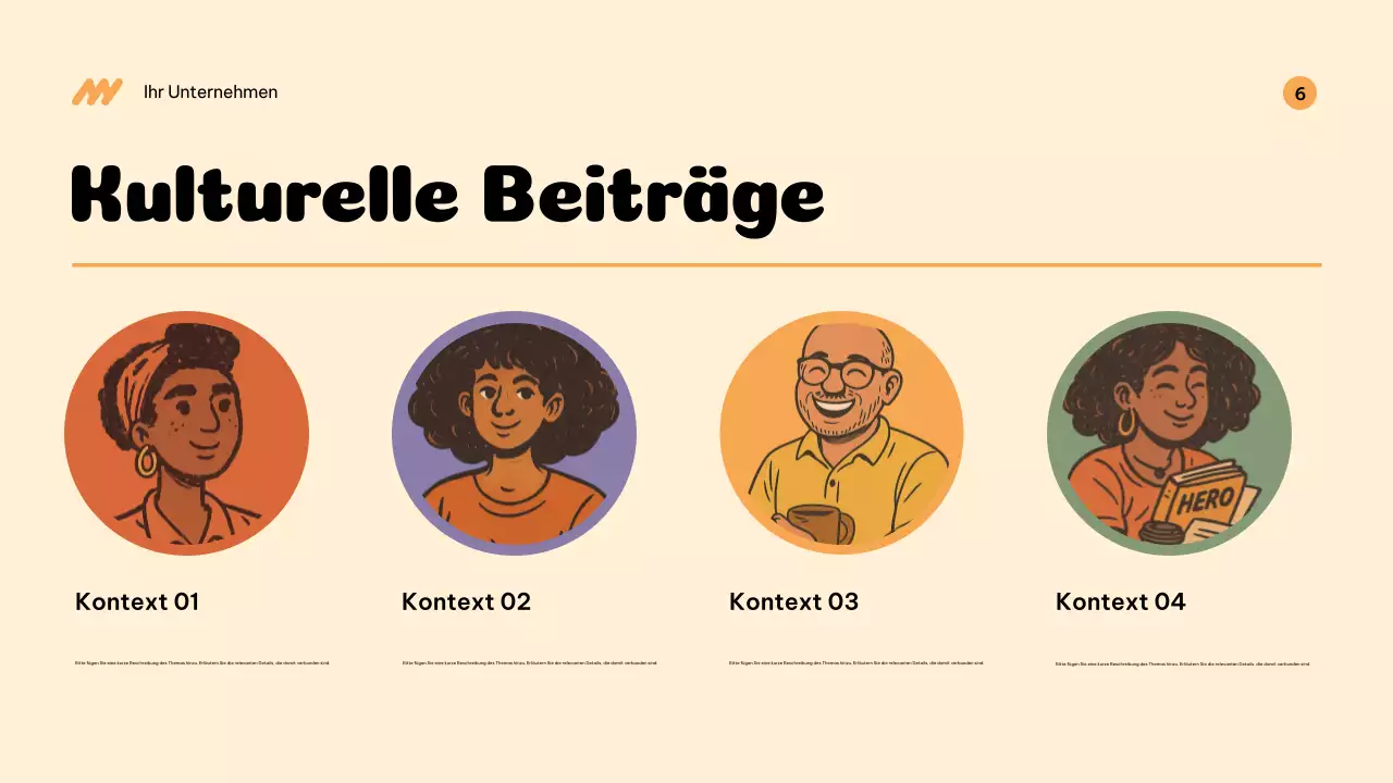 Beige Kulturgeschichte Ankündigung Präsentation