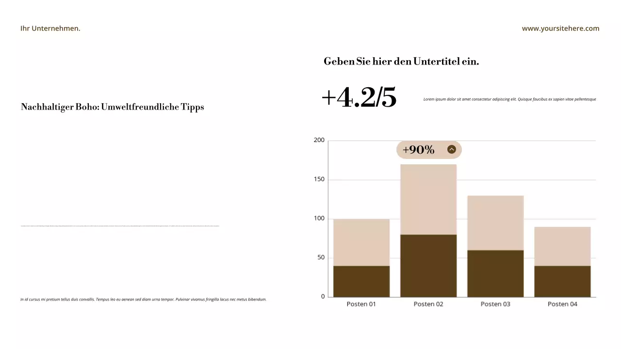 Ankündigung im beigefarbenen abstrakten Stil Präsentation