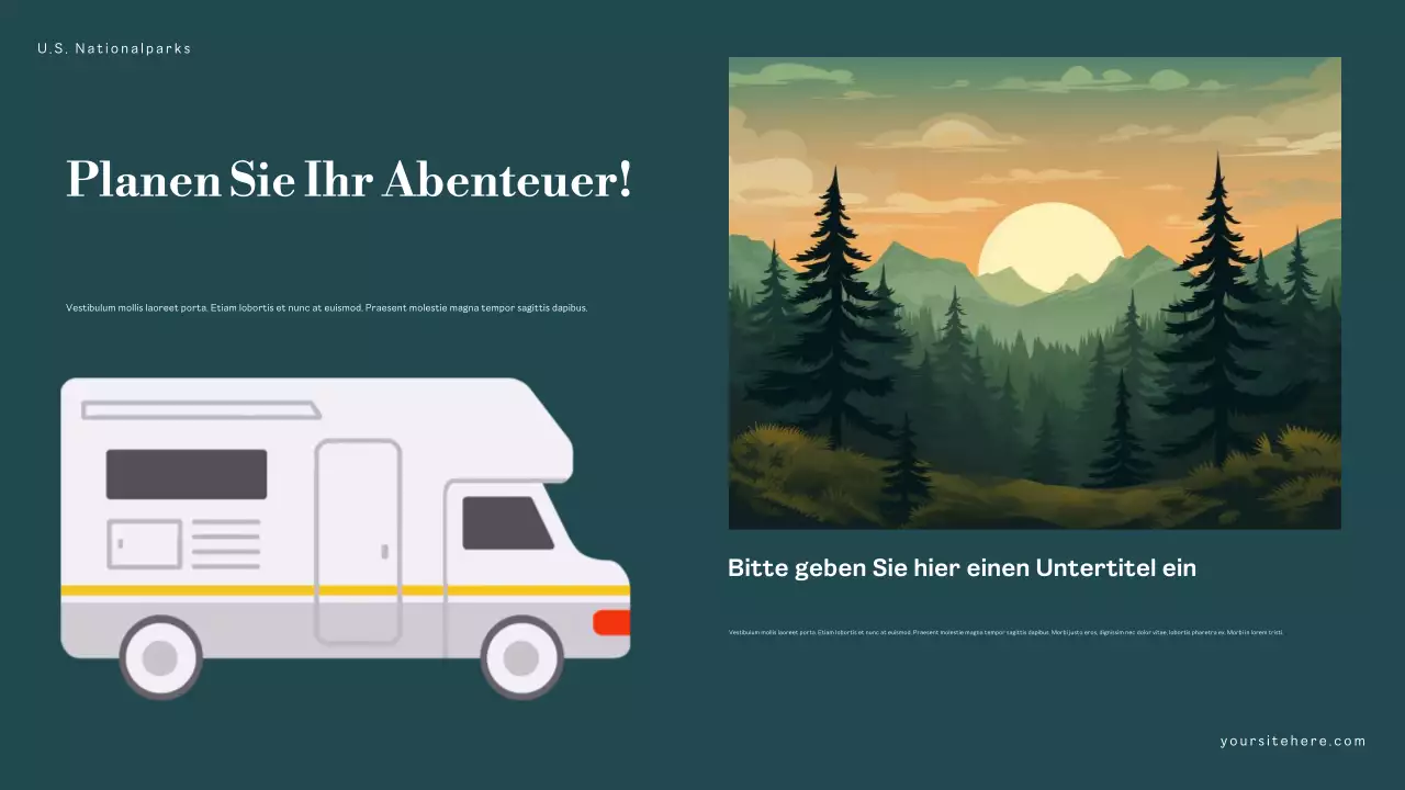 Grüne Natur Nationalparks Präsentation