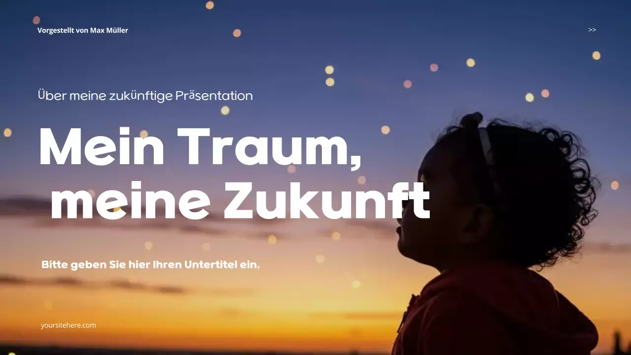 Orange Dreamy Future Präsentation Präsentation