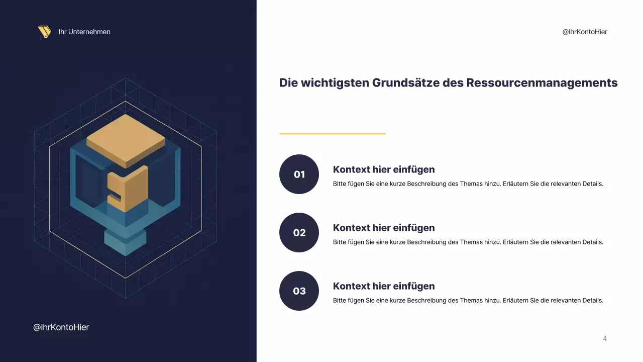 Präsentation der geometrischen Strategie der Marine