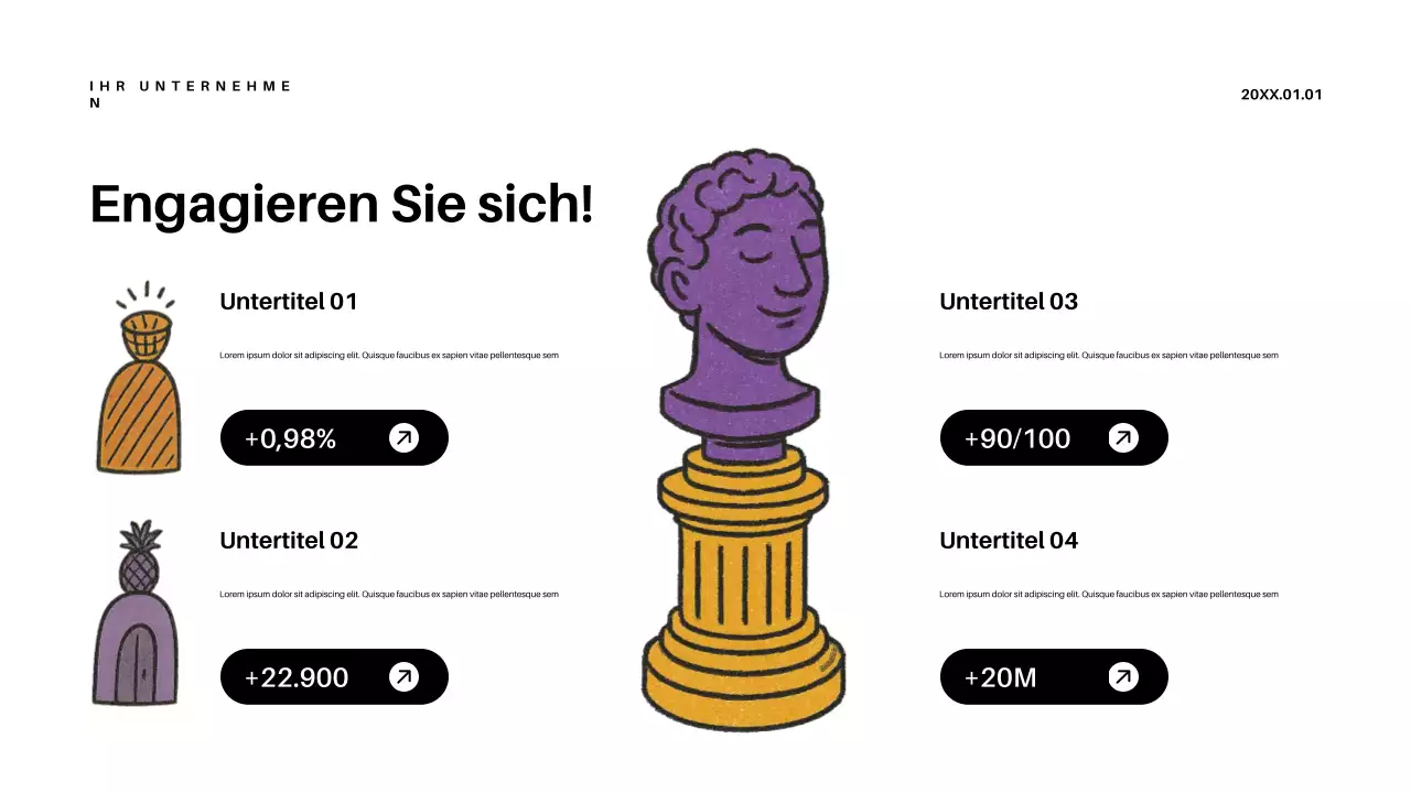 Lila Retro-Bildungsankündigung Präsentation