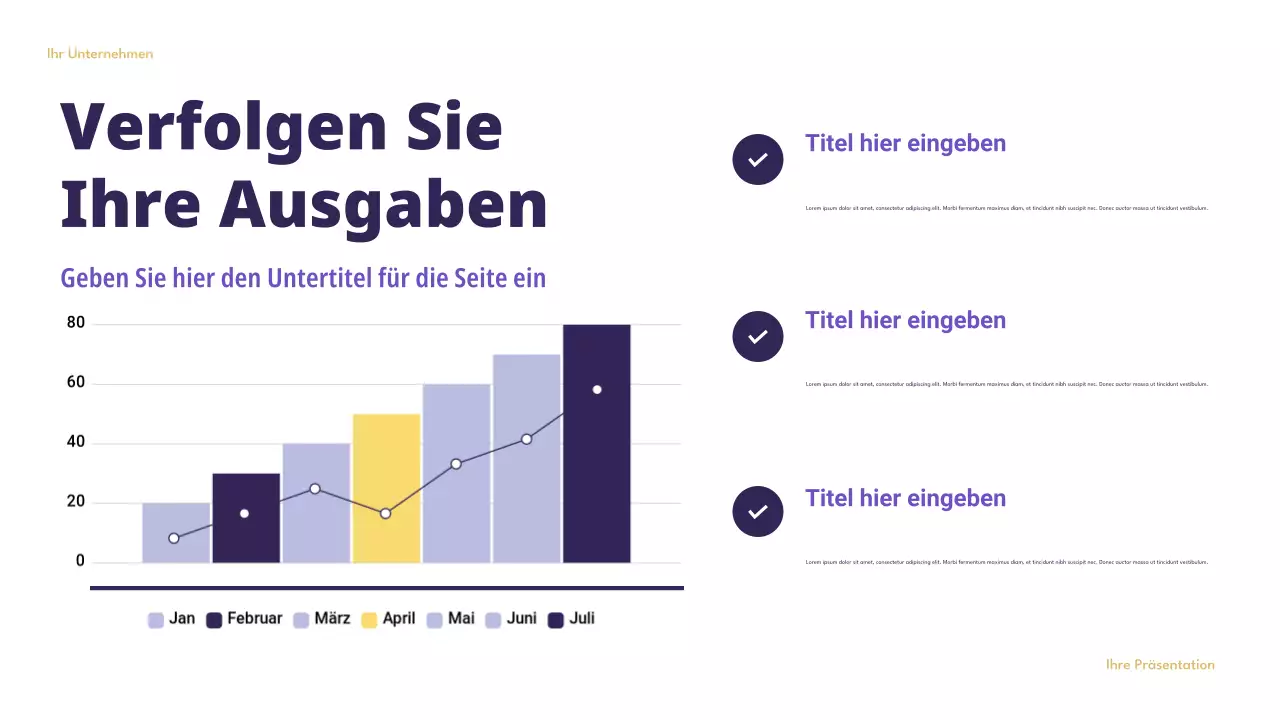 Lila Moderne Finanzen Intelligente Budgetierung Präsentation