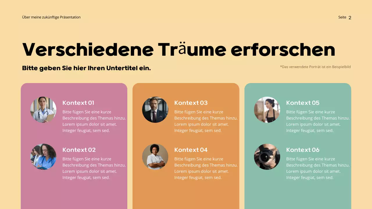 Orange Dreamy Future Präsentation Präsentation