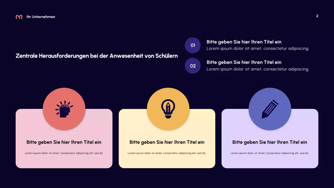 Lila Moderner Bildungsleitfaden Präsentation