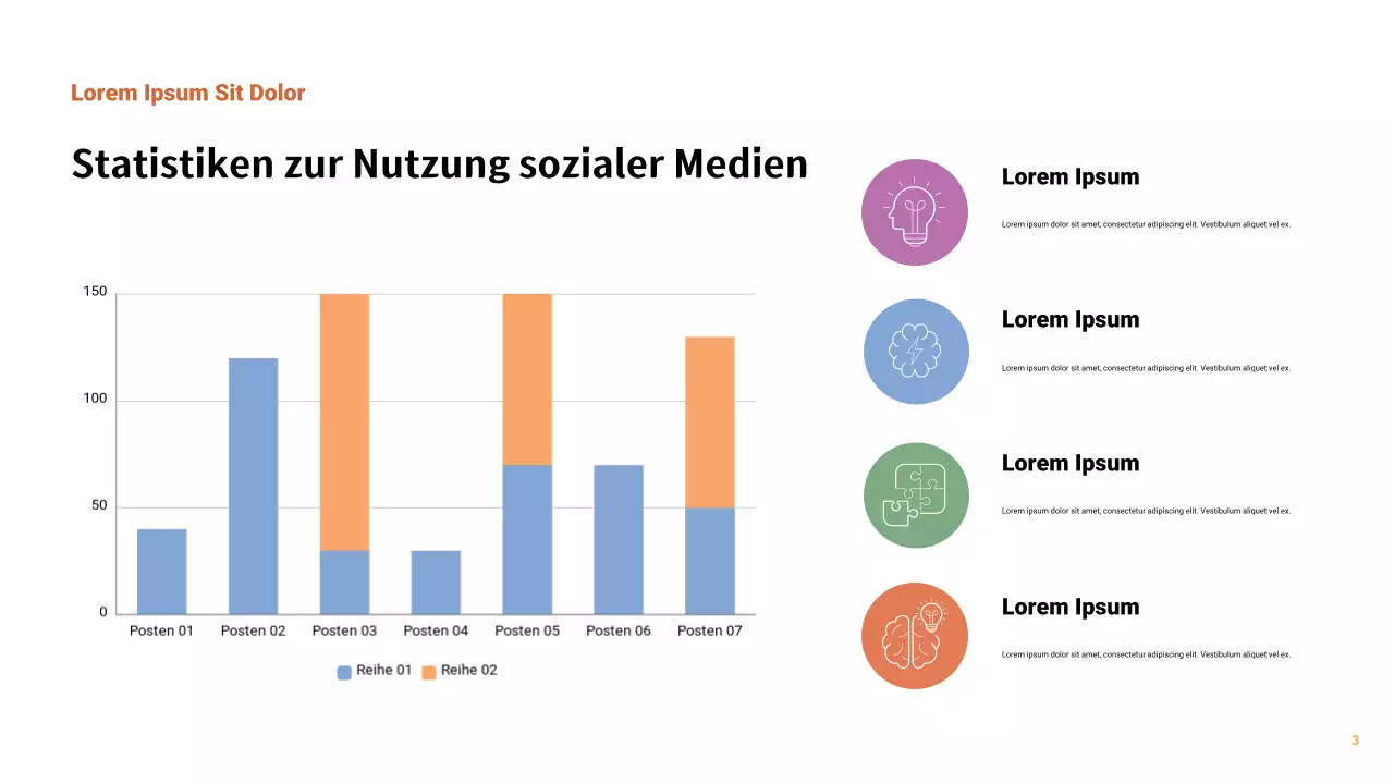 Orange Modern Social Media Bericht Präsentation