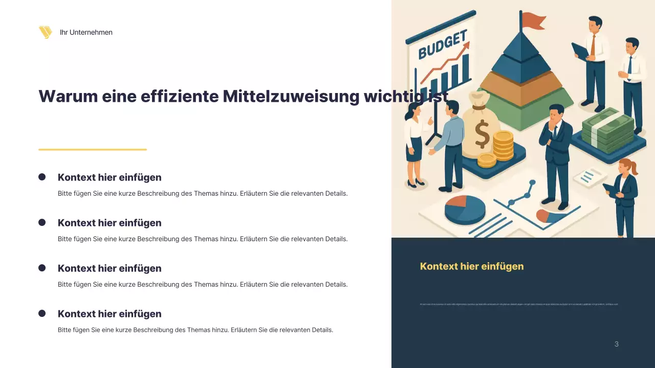 Präsentation der geometrischen Strategie der Marine