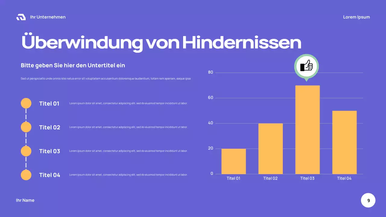 Oranger Retro-Schulführer Präsentation