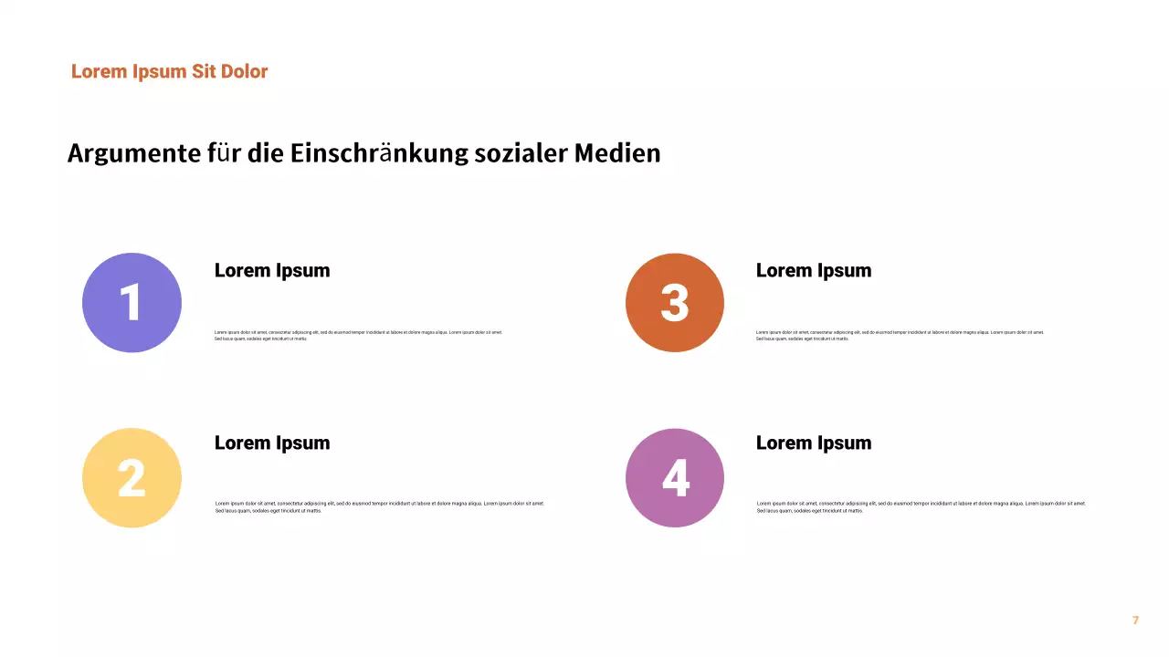 Orange Modern Social Media Bericht Präsentation