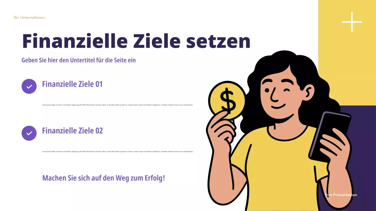 Lila Moderne Finanzen Intelligente Budgetierung Präsentation