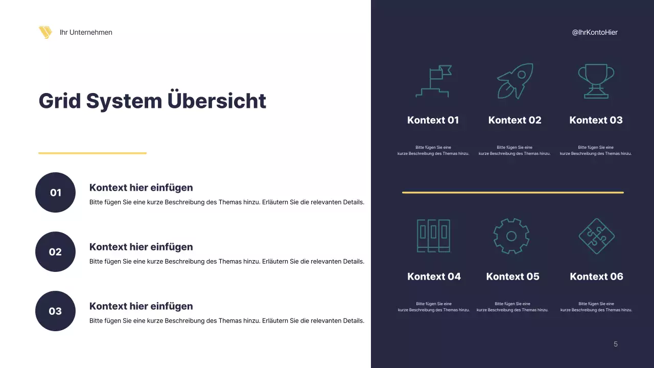 Präsentation der geometrischen Strategie der Marine