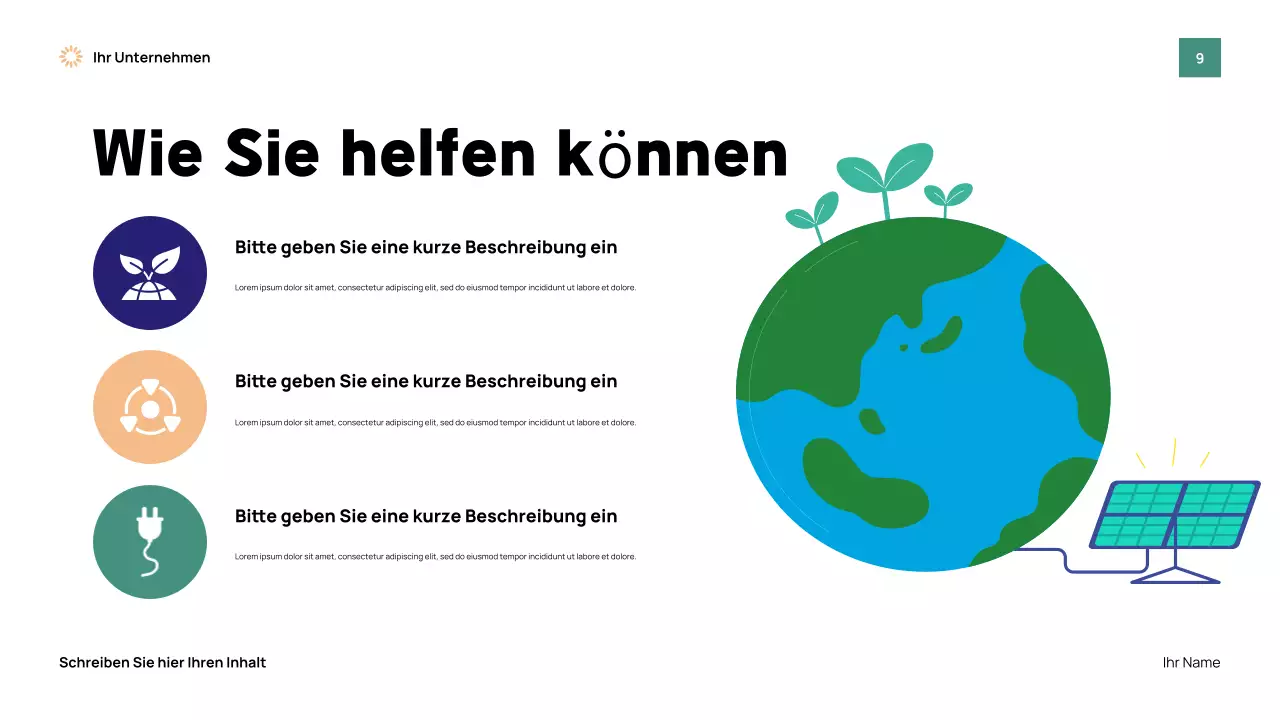 Präsentation des Green Modern Earth-Events