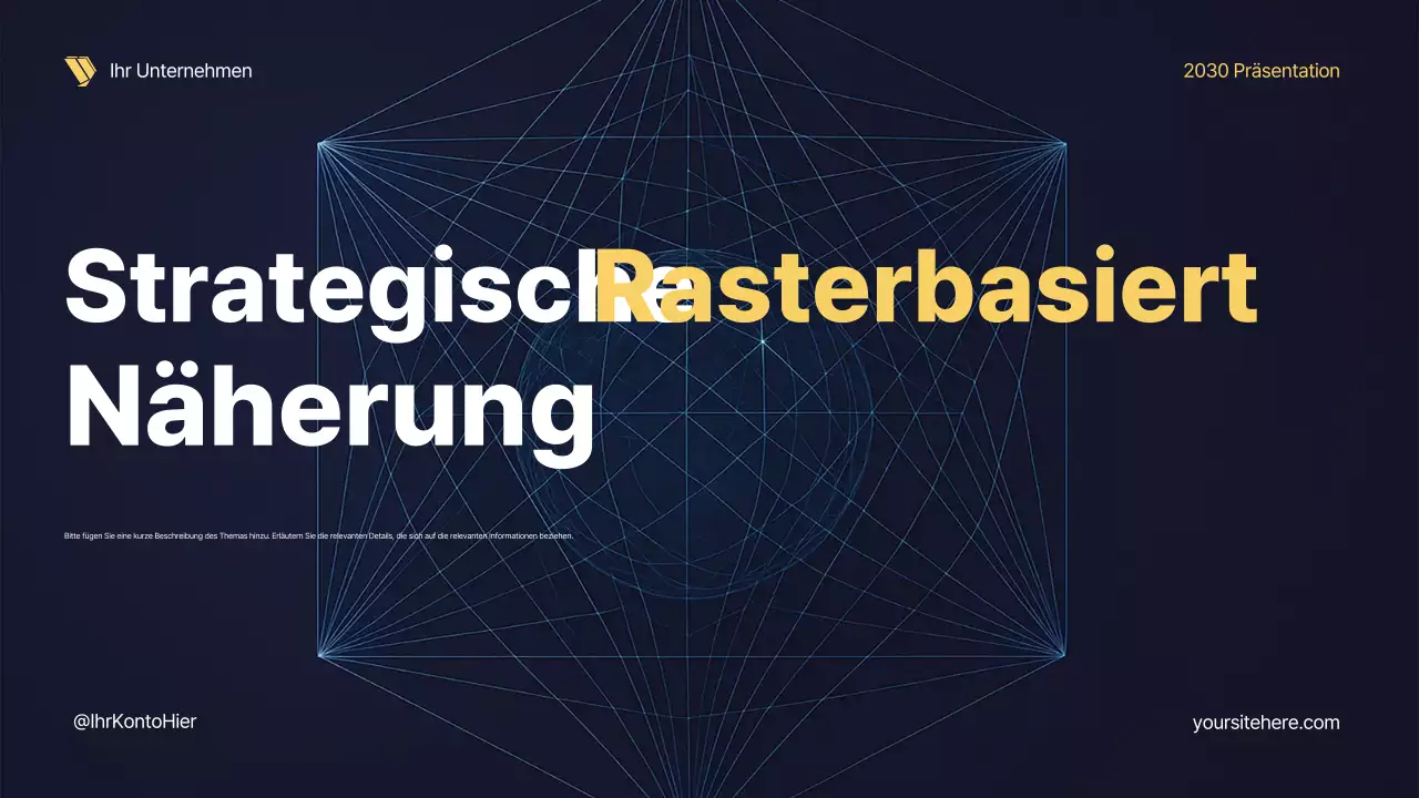 Präsentation der geometrischen Strategie der Marine
