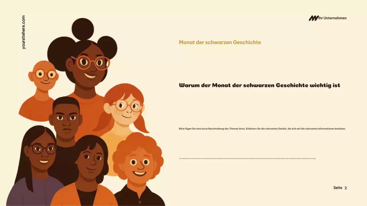 Ankündigung der Orange Kulturgeschichte Präsentation