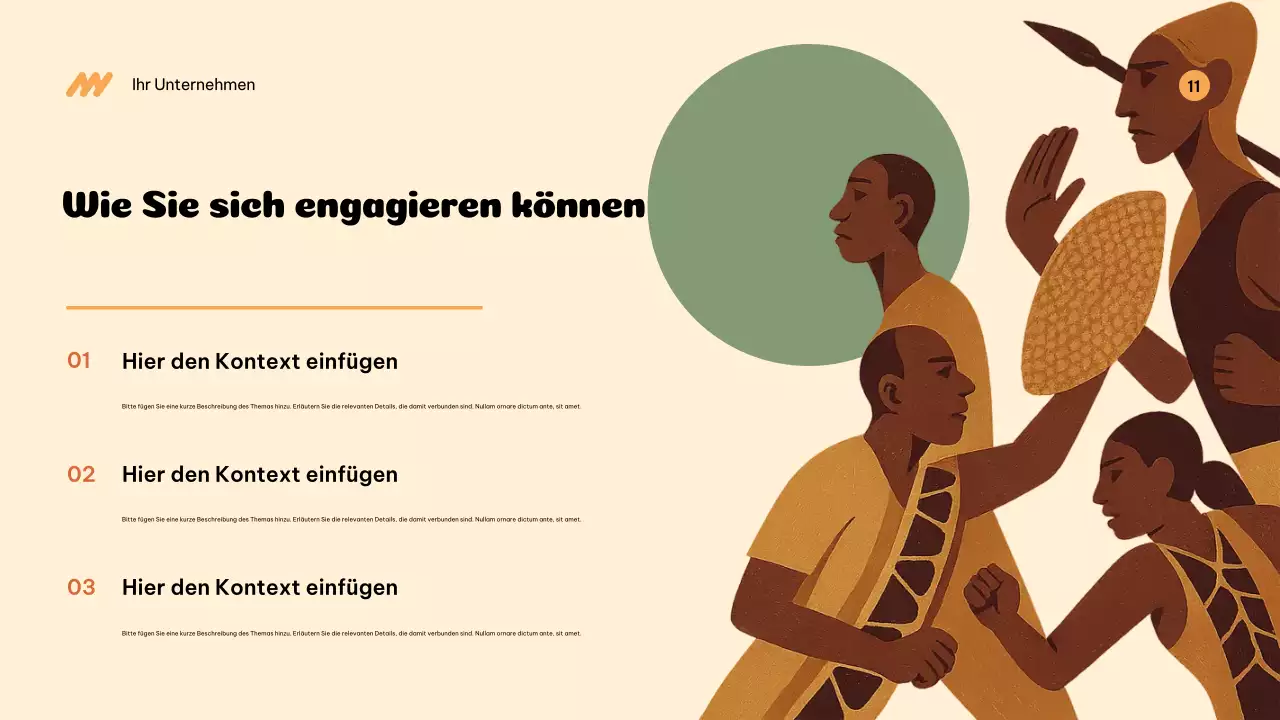 Beige Kulturgeschichte Ankündigung Präsentation