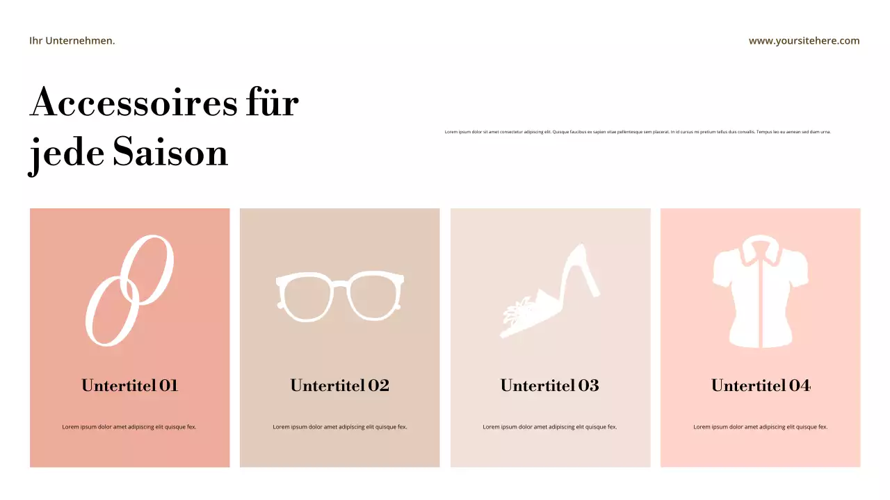 Ankündigung im beigefarbenen abstrakten Stil Präsentation