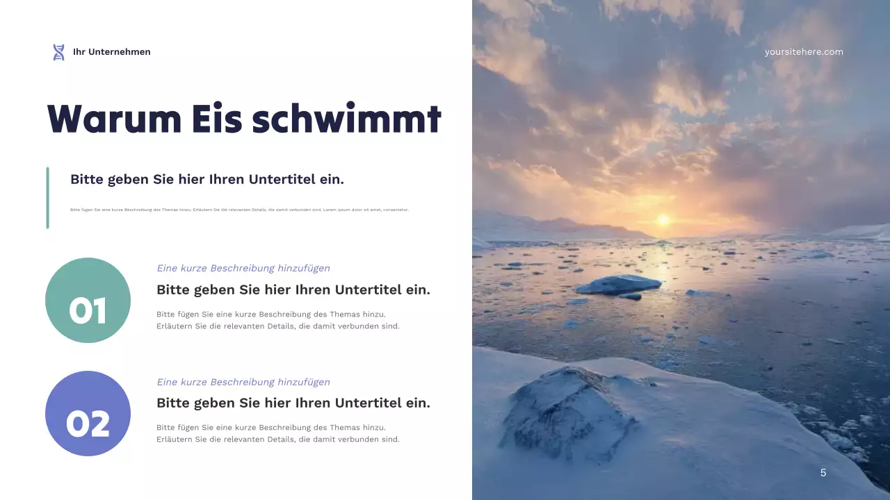 Ankündigung der modernen Wissenschaft der Marine Präsentation