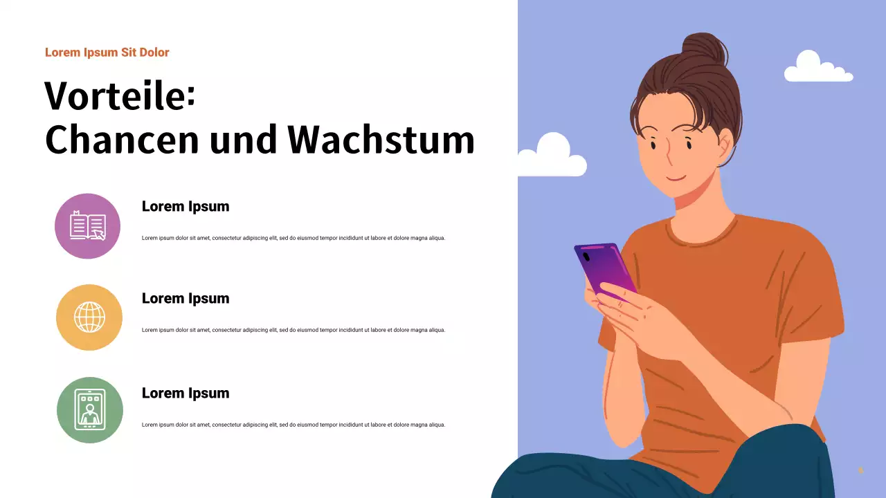 Orange Modern Social Media Bericht Präsentation