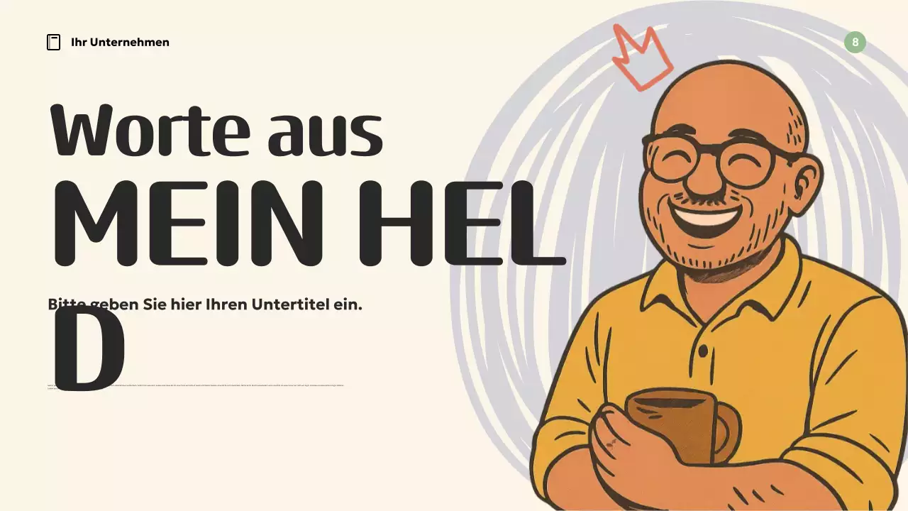 Orange Retro-Inspiration Präsentation