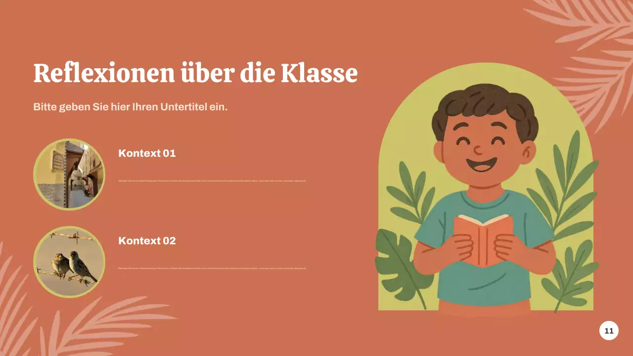 Ankündigung einer Veranstaltung zum Thema Grüne Botanik Präsentation