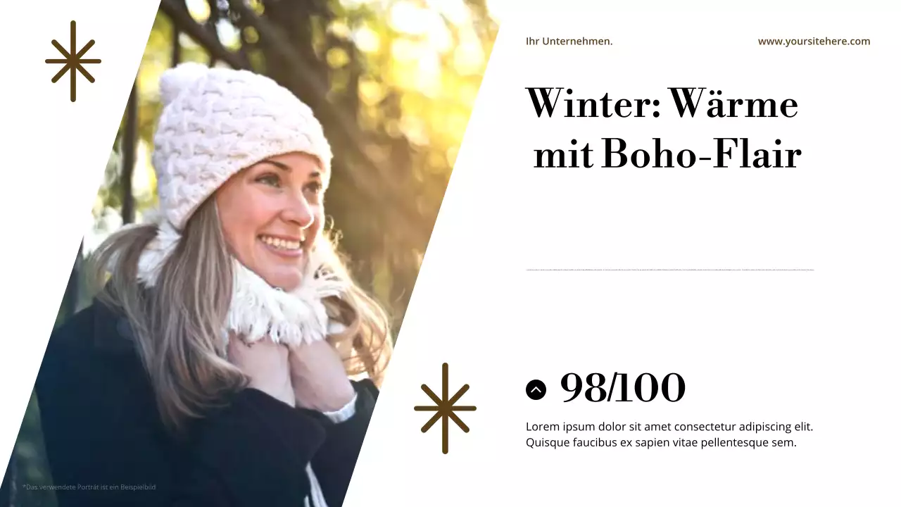 Ankündigung im beigefarbenen abstrakten Stil Präsentation