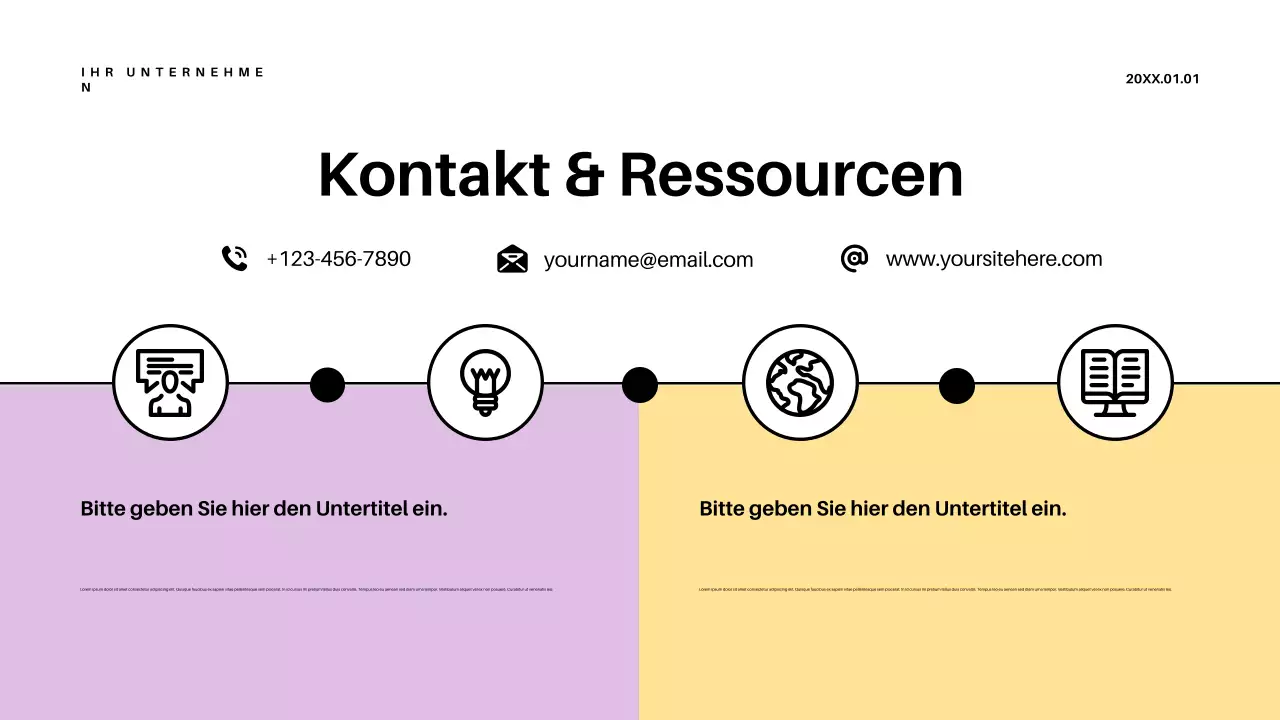 Lila Retro-Bildungsankündigung Präsentation