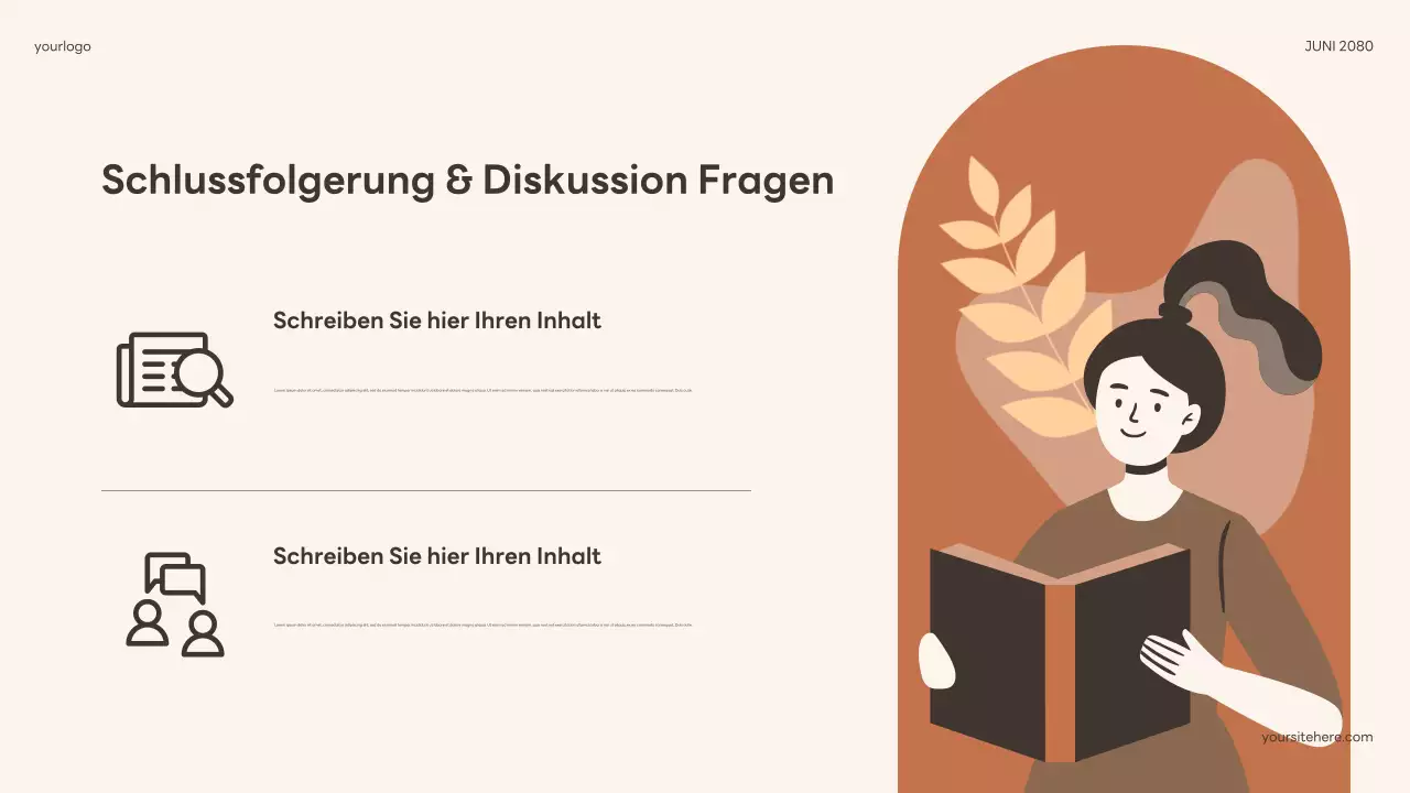 Beige Floral Boho Softbook Talk Präsentation