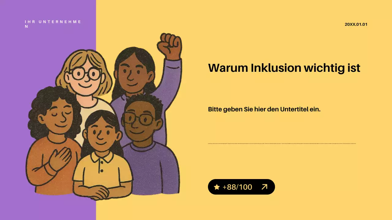 Lila Retro-Bildungsankündigung Präsentation