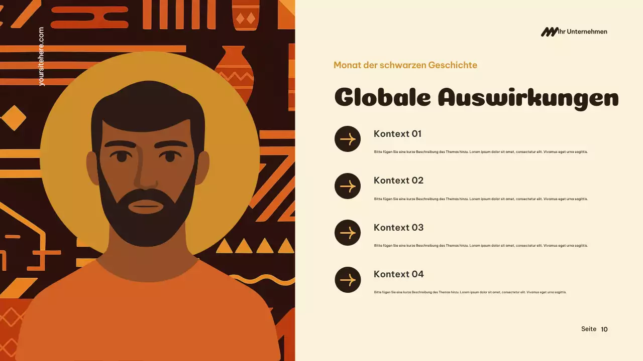 Ankündigung der Orange Kulturgeschichte Präsentation