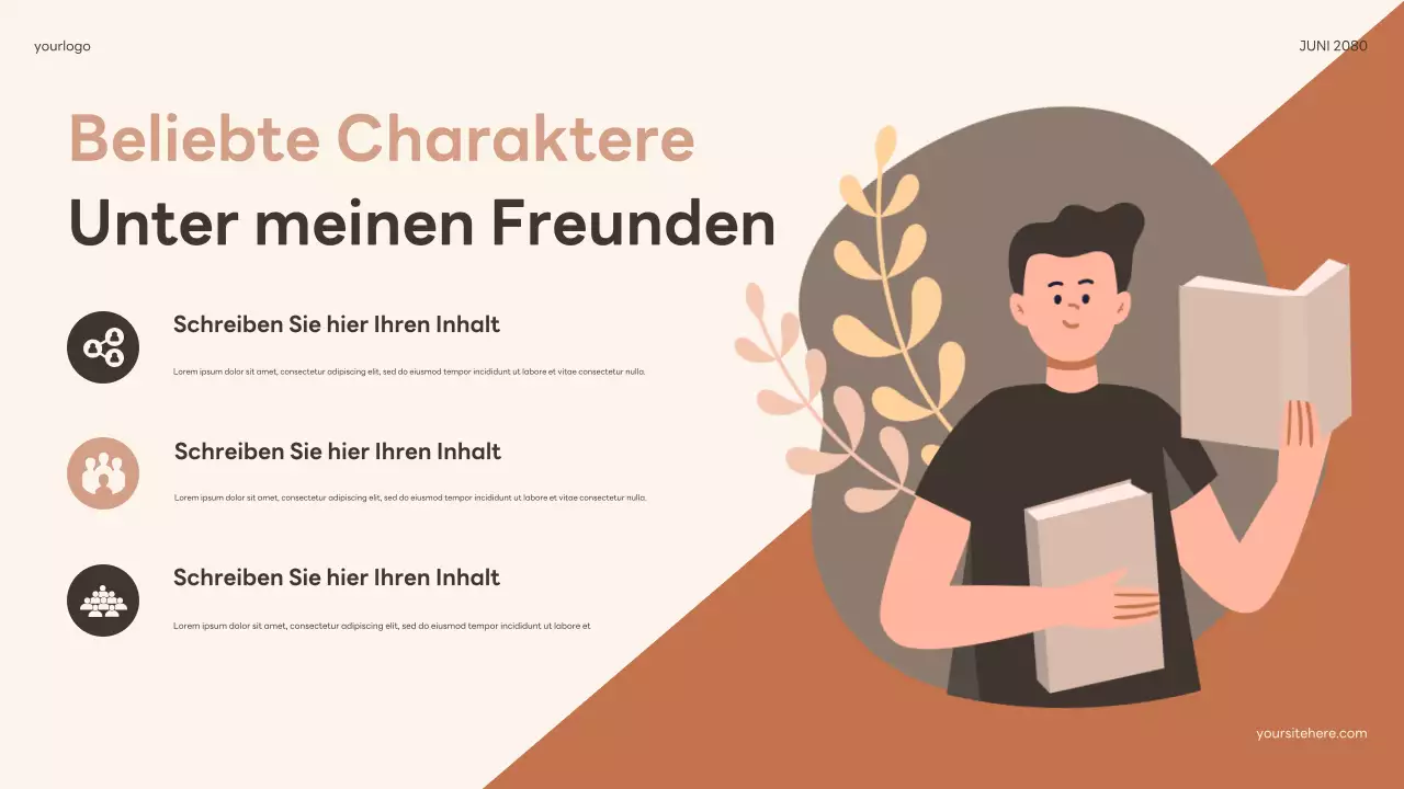 Beige Floral Boho Softbook Talk Präsentation