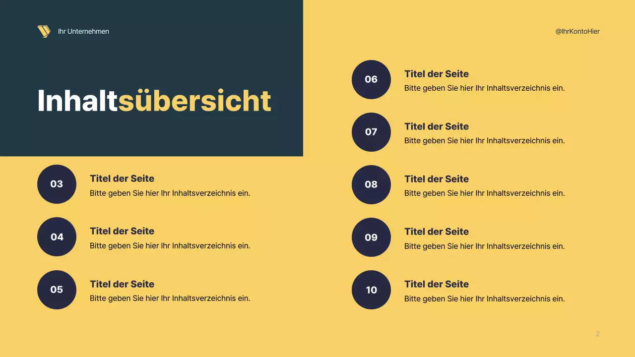 Präsentation der geometrischen Strategie der Marine