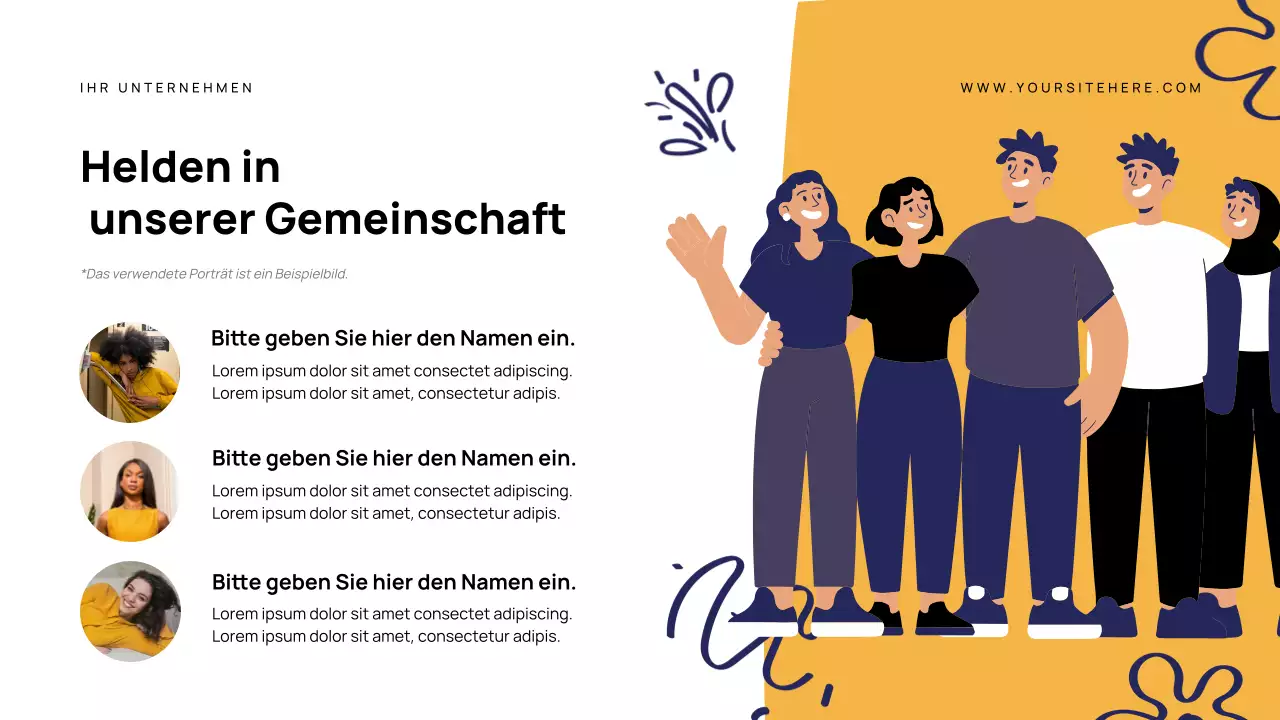 Ankündigung eines modernen Helden der Marine Präsentation