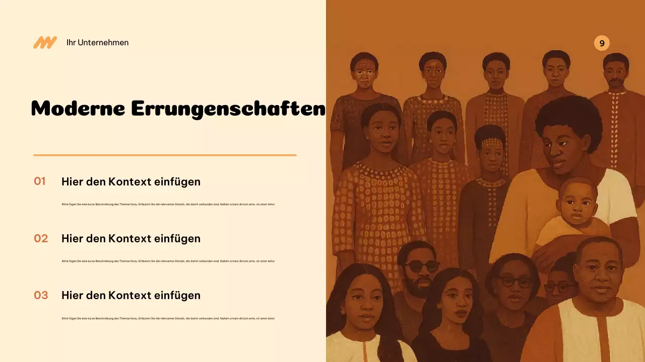 Beige Kulturgeschichte Ankündigung Präsentation