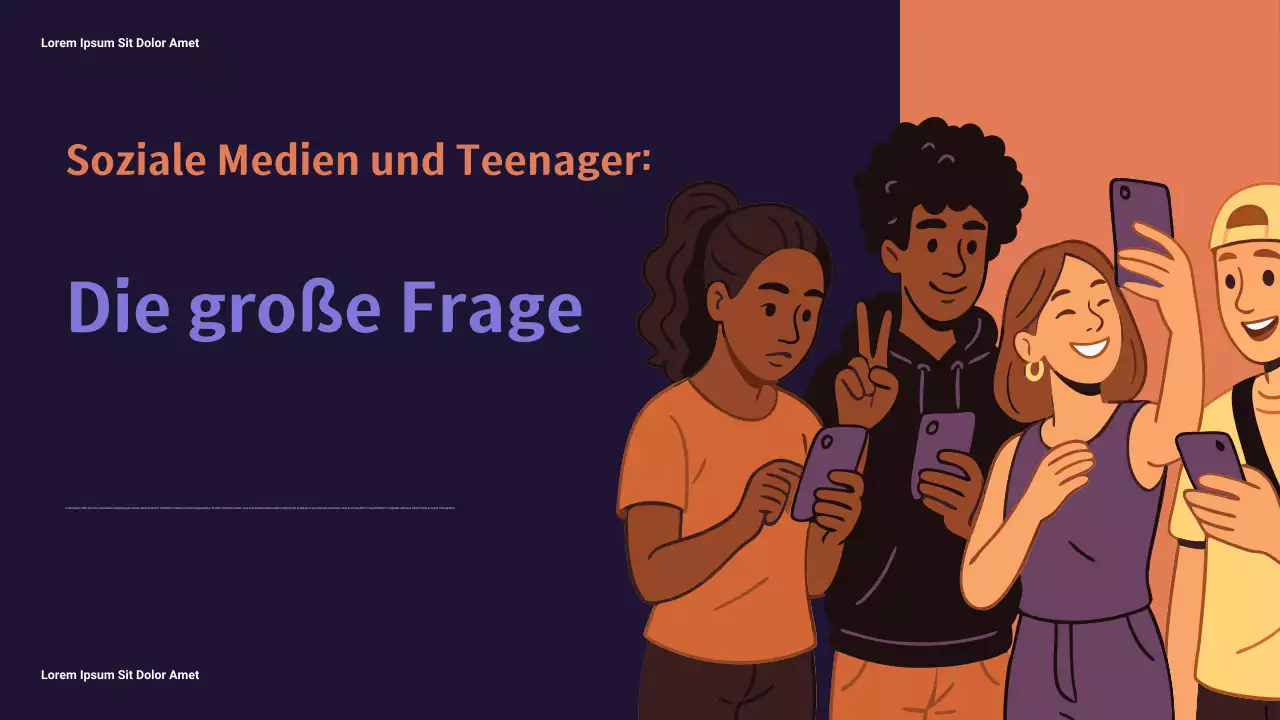 Orange Modern Social Media Bericht Präsentation