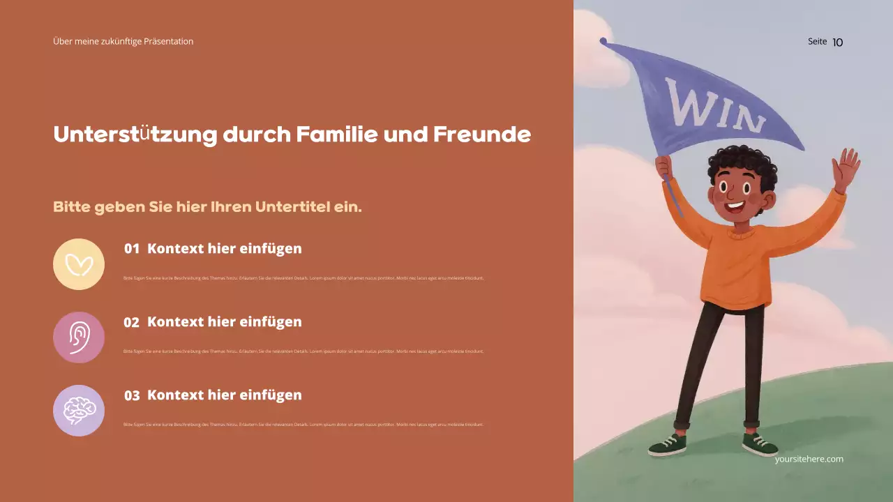 Orange Dreamy Future Präsentation Präsentation