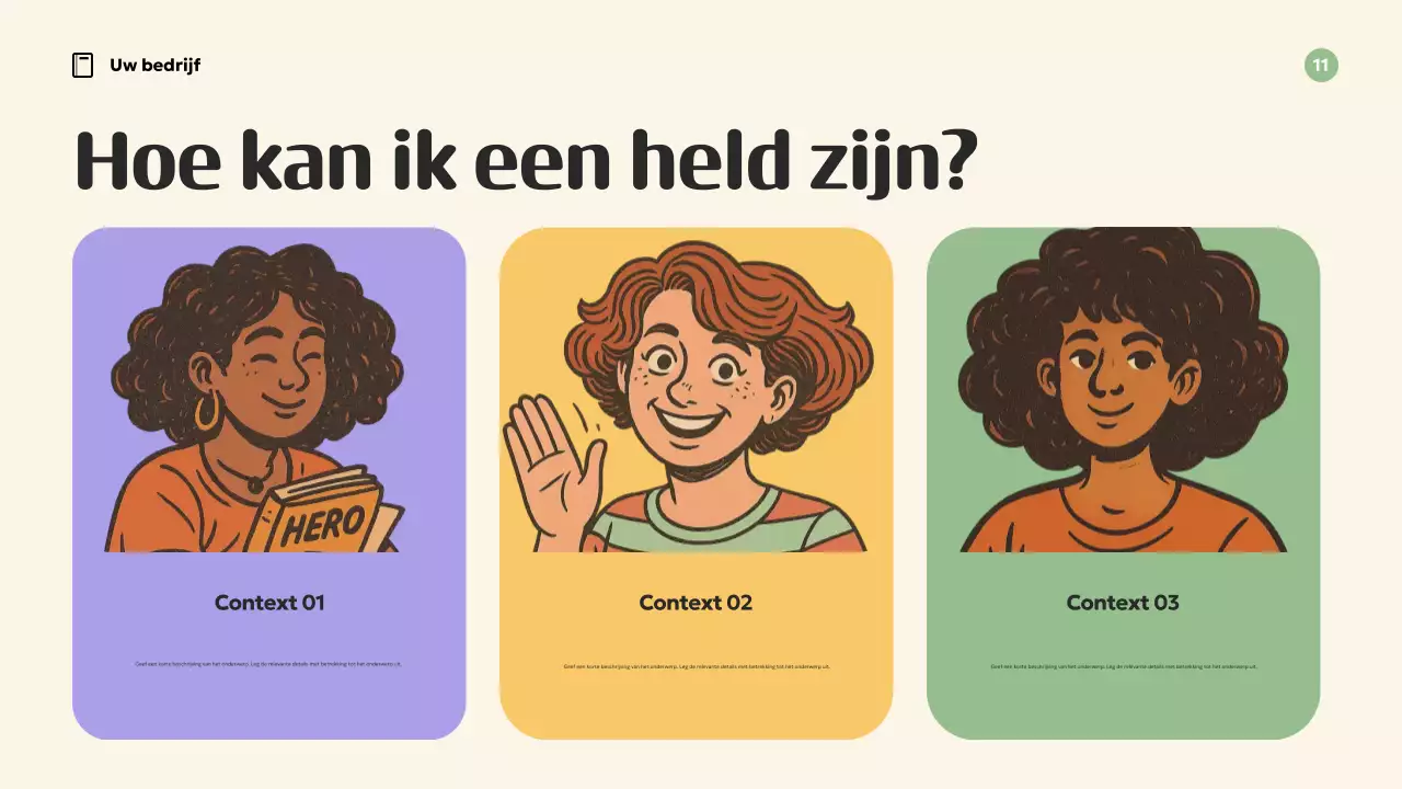 Oranje Retro Inspiratie Presentatie