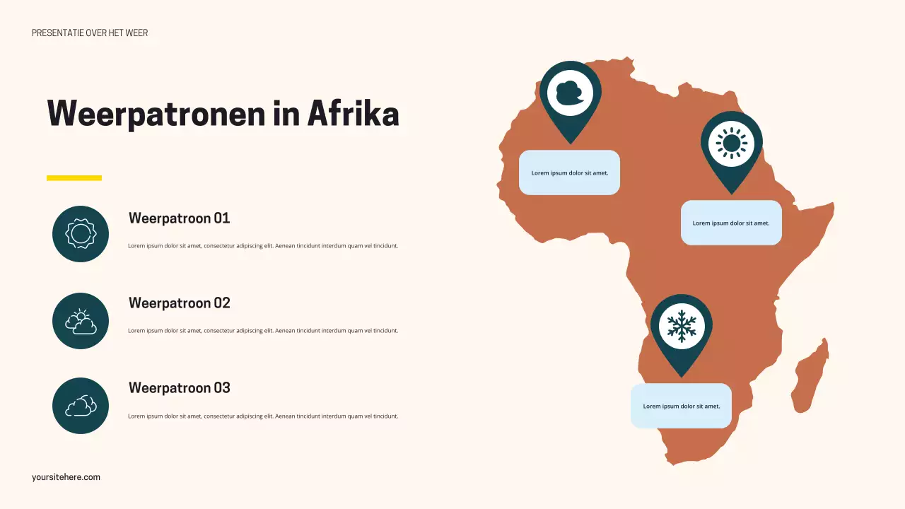 Zwart Oranje Moderne Weerpresentatie