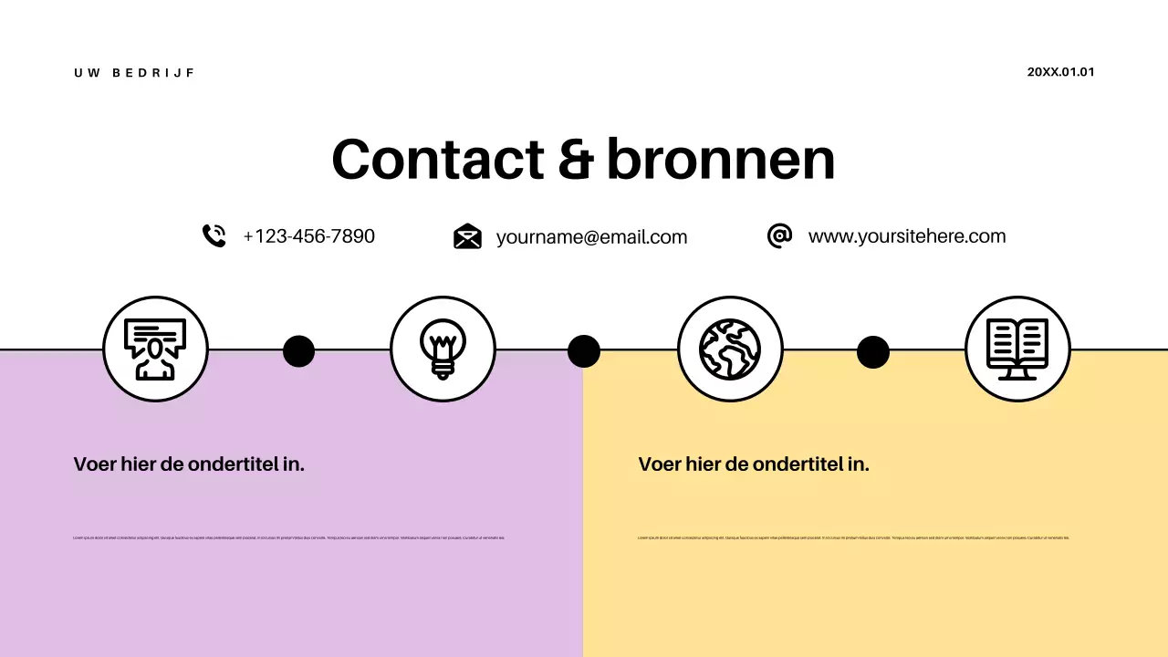 Purple Retro Education Aankondiging Presentatie